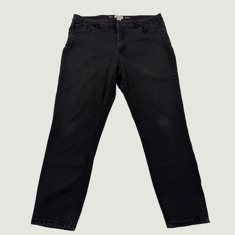 EV1 Preston Skinny Jeans Womens 20 Black Power Stretch Denim Five Pocket